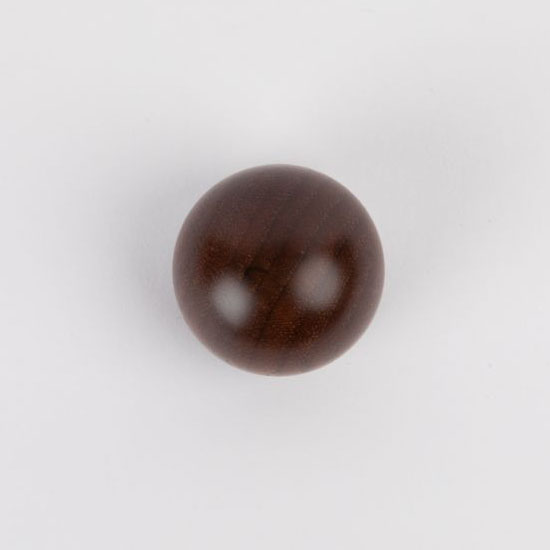 Knob style B 30mm walnut lacquered wooden knob